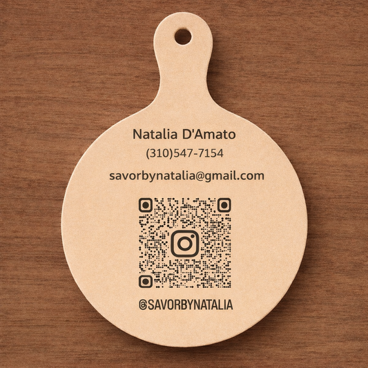 Round Board Shape Business Cards