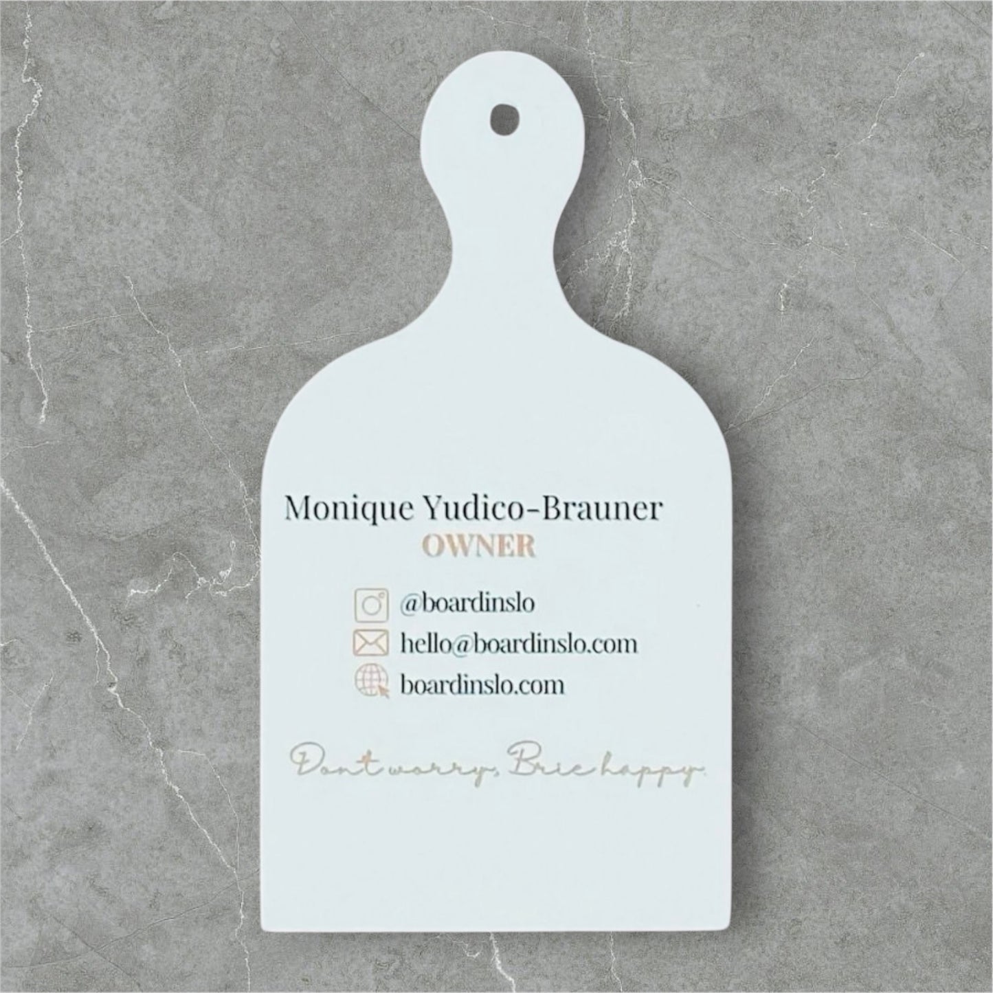 Rectangle Board Shape Business Cards