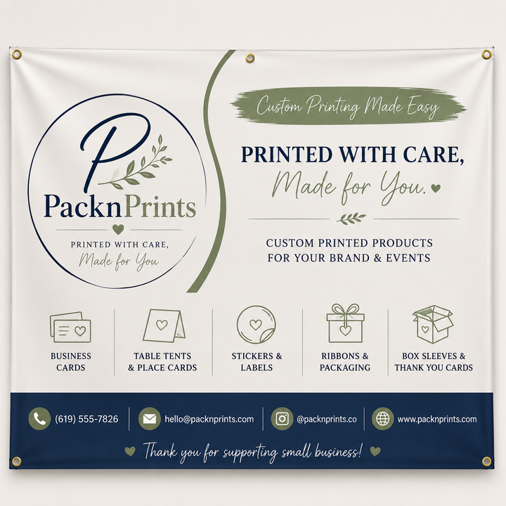 Custom Vinyl Banners | Personalized Business Banners with Your Logo | Indoor &amp; Outdoor Advertising Signs
