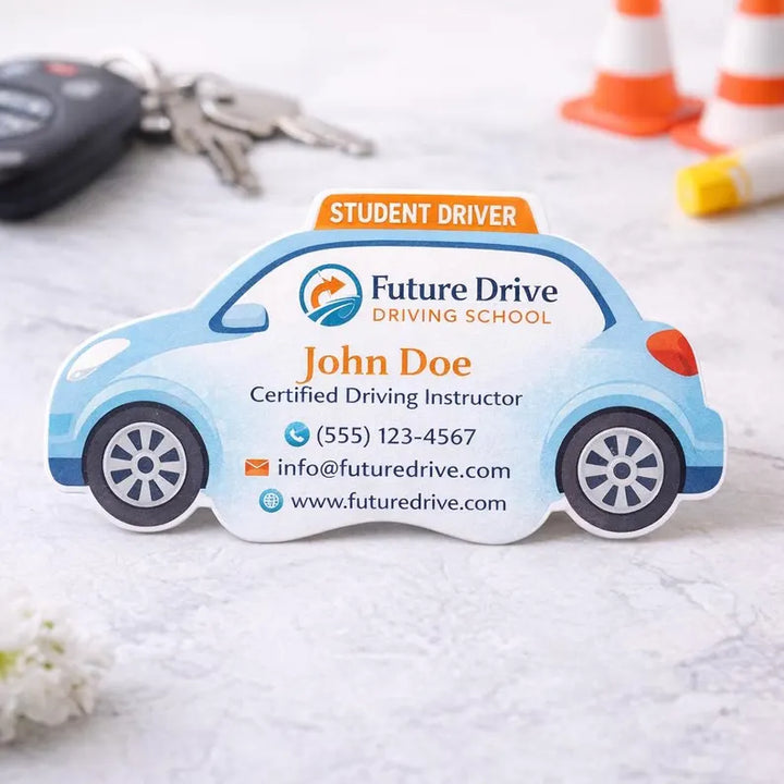 Custom Shape Die Cut Cards | Unique Branded Business Cards for Any Industry