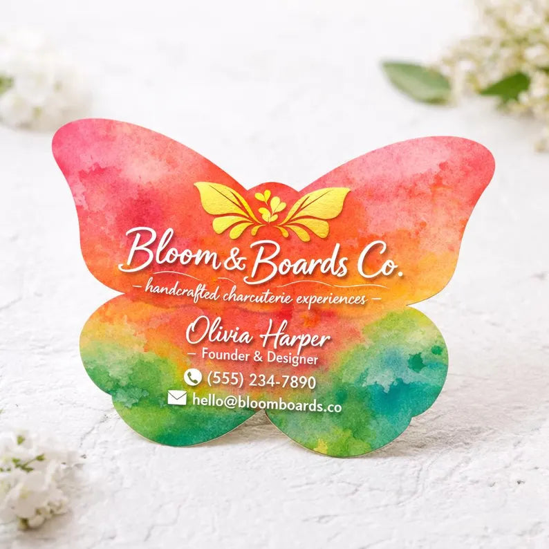 Custom Shape Die Cut Cards | Unique Branded Business Cards for Any Industry