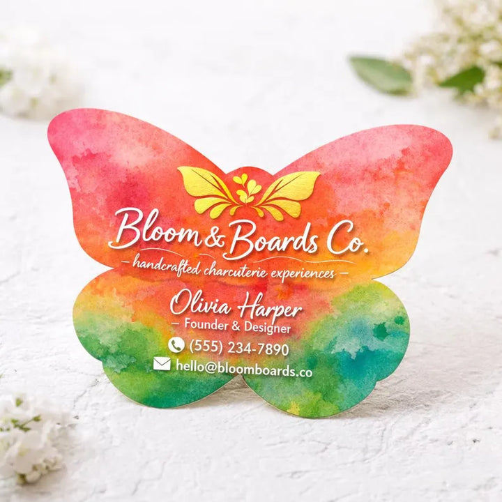 Custom Shape Die Cut Cards | Unique Branded Business Cards for Any Industry