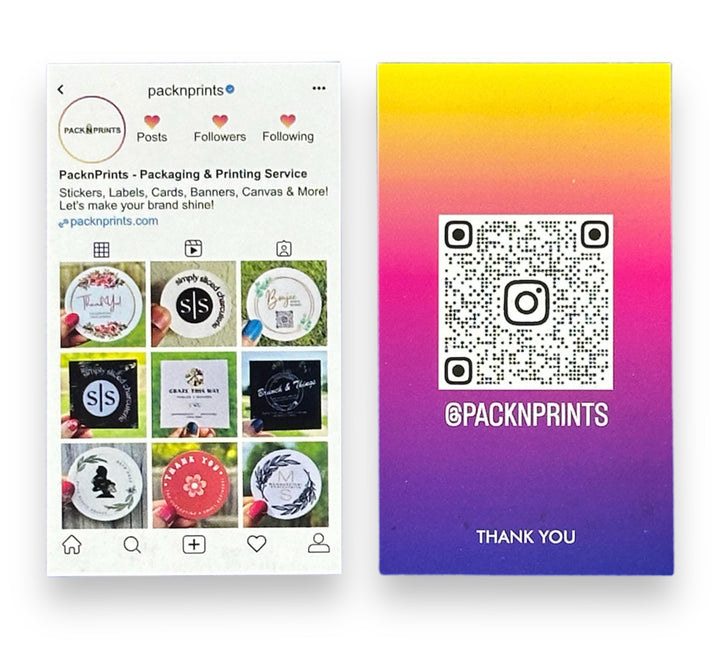 Custom Instagram Business Cards | Square Social Media Cards
