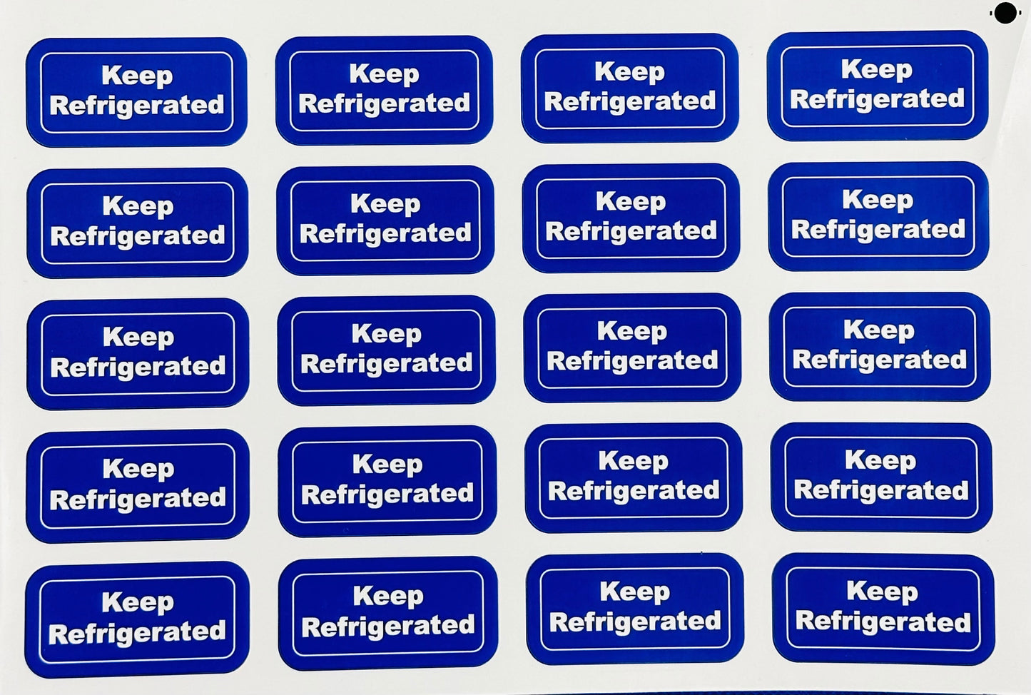 Keep Refrigerated Stickers