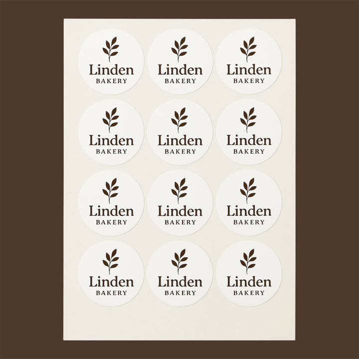 Roll of custom circle labels with matte finish for candle packaging — PacknPrints
