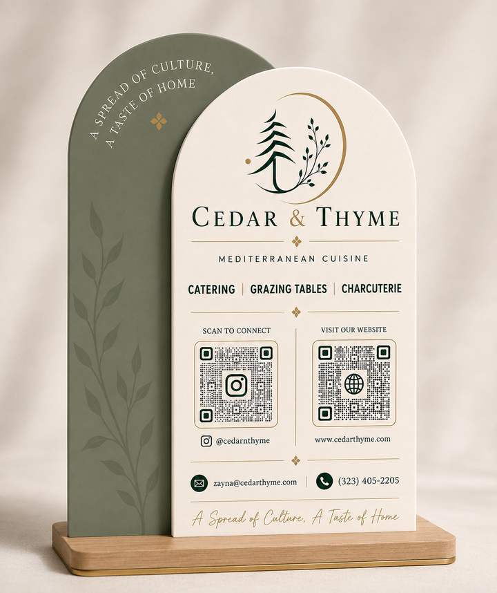 Custom Acrylic Table Stands – Personalized Signs for Events &amp; Businesses