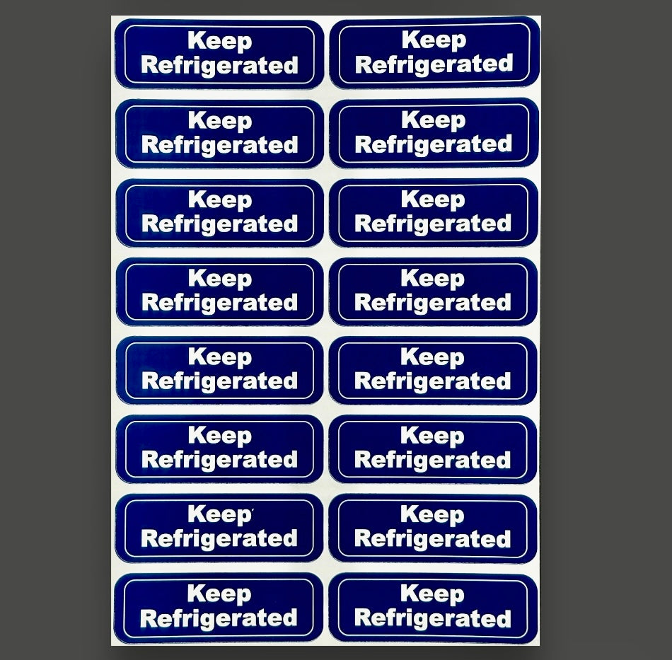 Keep Refrigerated Stickers