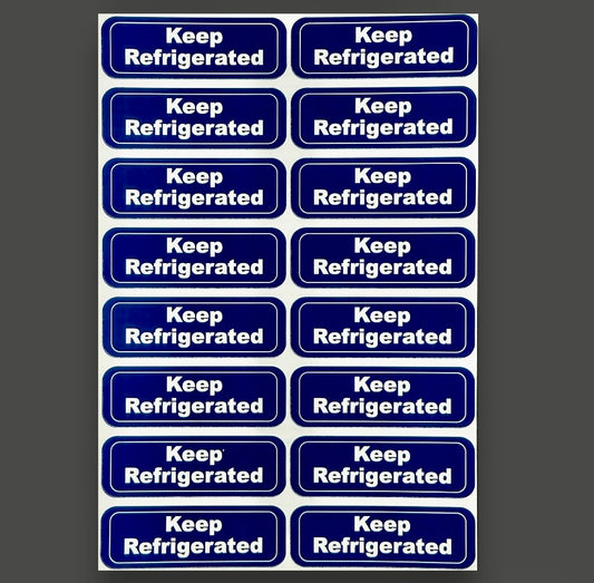 Keep Refrigerated Stickers