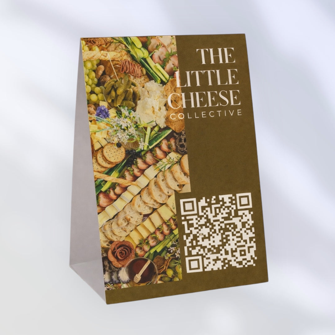 Custom Table Tent Cards | Foldable Display Cards for Restaurants &amp; Events