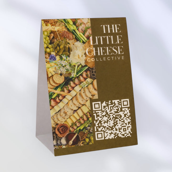 Custom Table Tent Cards | Foldable Display Cards for Restaurants &amp; Events