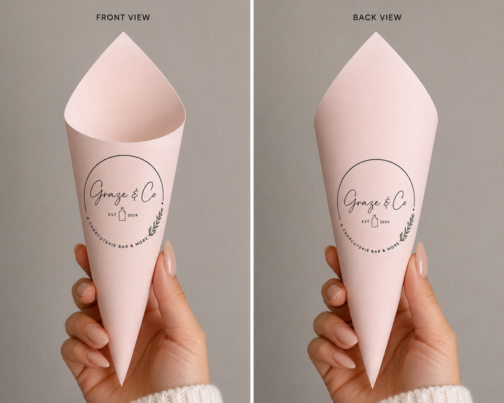 Personalized Premade Cones or DIY Cone Sleeves