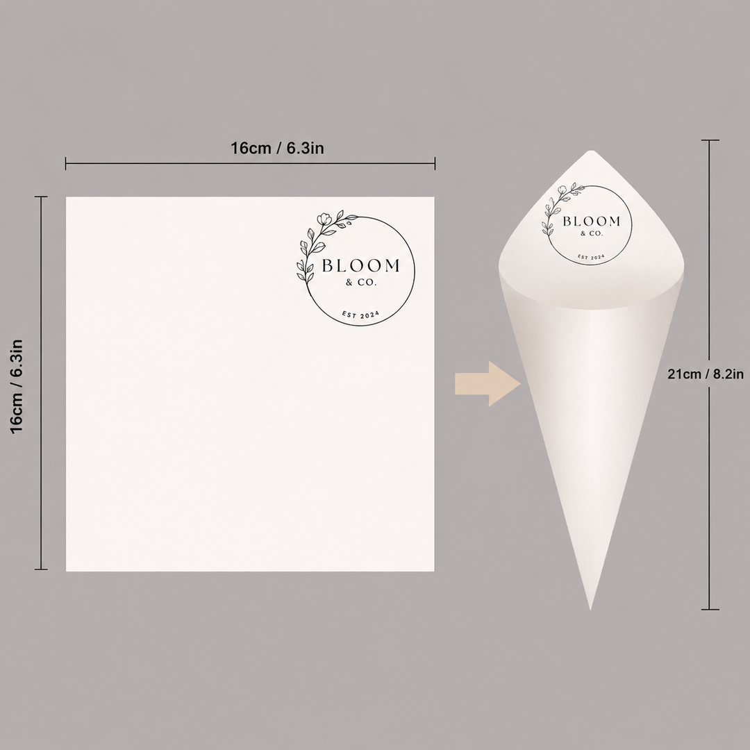 Personalized Premade Cones or DIY Cone Sleeves