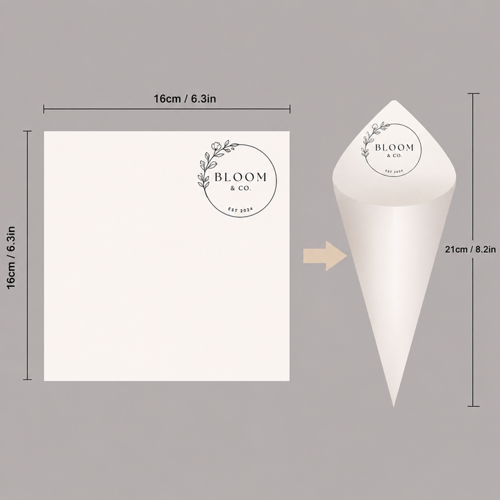 Personalized Premade Cones or DIY Cone Sleeves