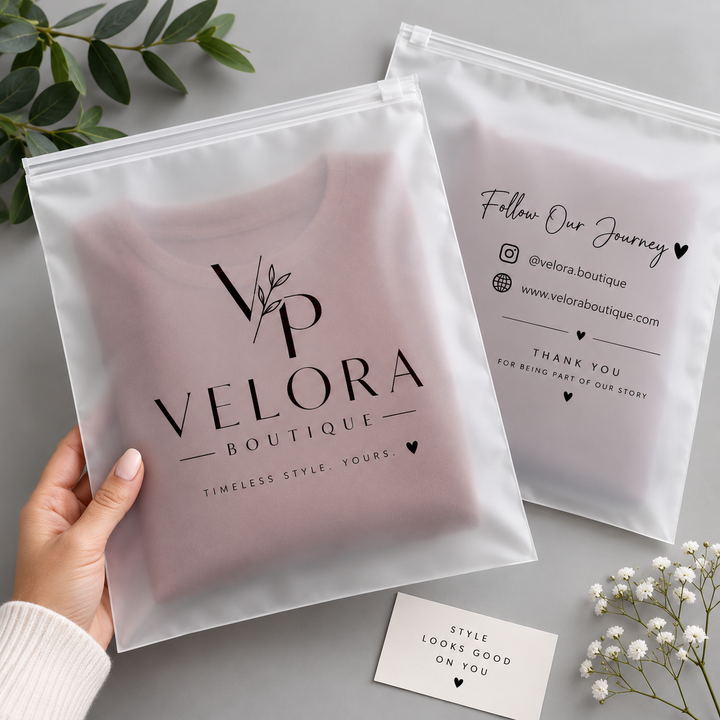 Custom Frosted Bags | Personalized Logo Frosted Packaging Bags
