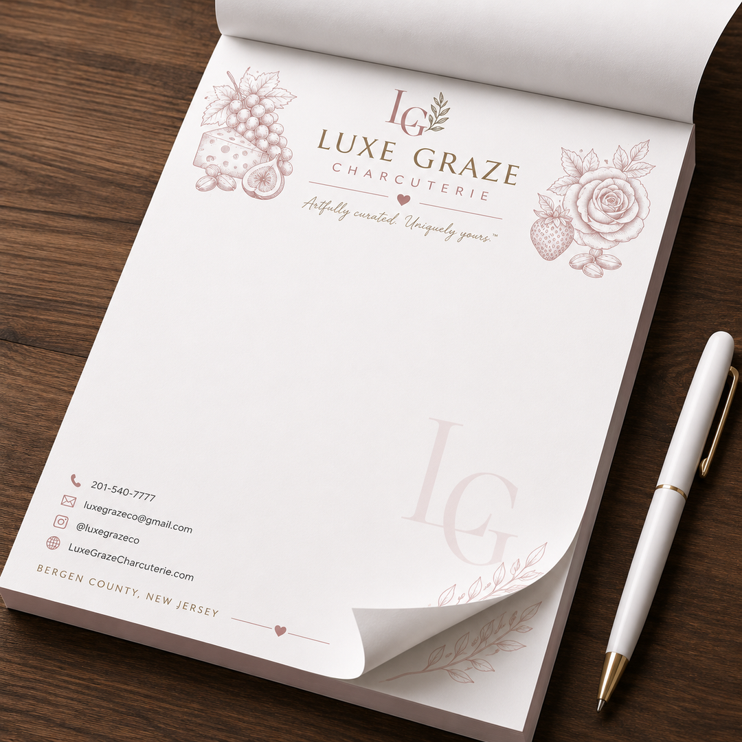Custom Business Letterhead Notepad – Personalized Logo Writing Pad