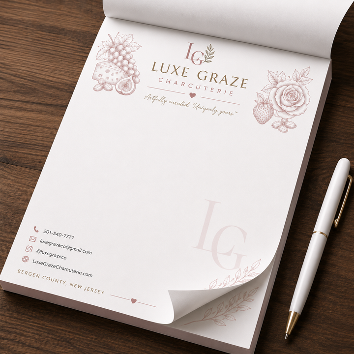 Custom Business Letterhead Notepad – Personalized Logo Writing Pad