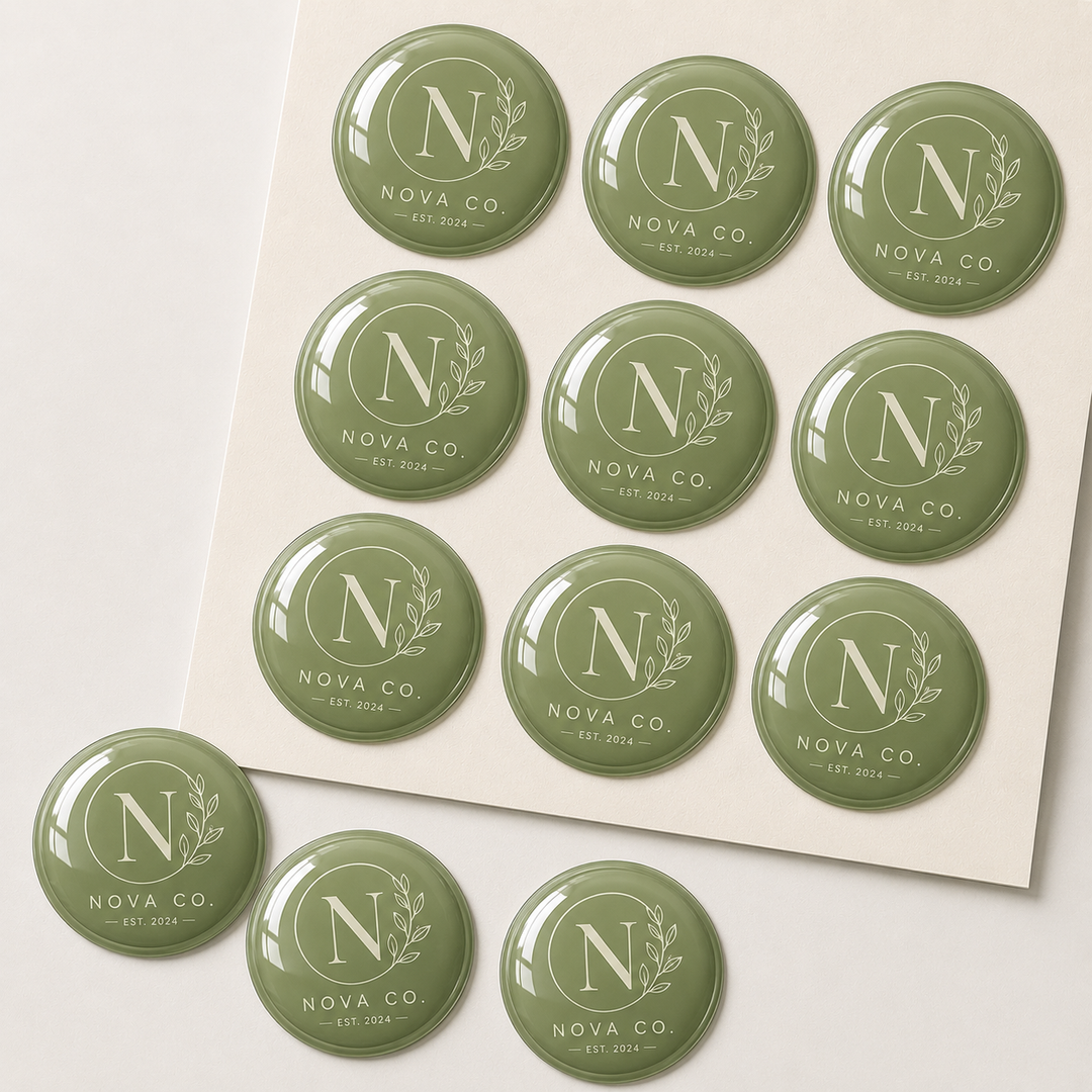 3D Epoxy Dome Stickers | Premium Raised Logo Stickers
