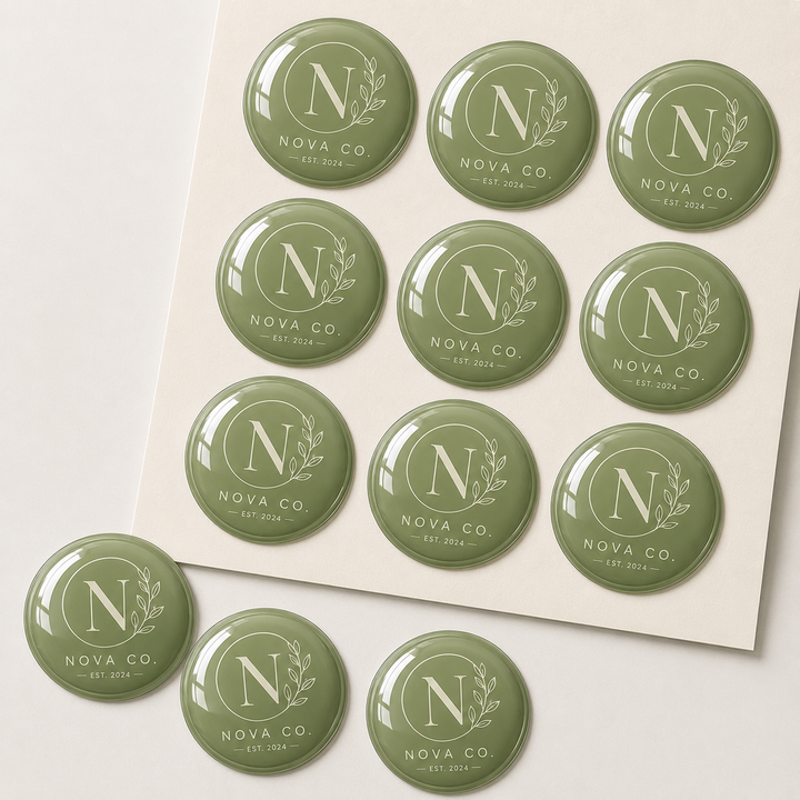 3D Epoxy Dome Stickers | Premium Raised Logo Stickers