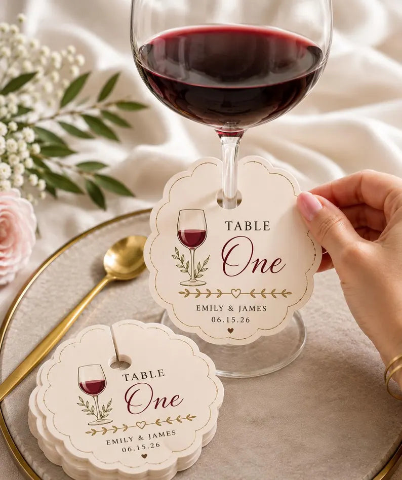 Personalized Wine Glass Tags