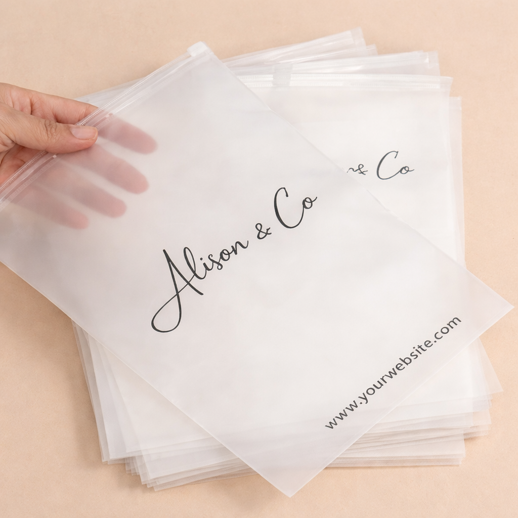Custom Frosted Bags | Personalized Logo Frosted Packaging Bags