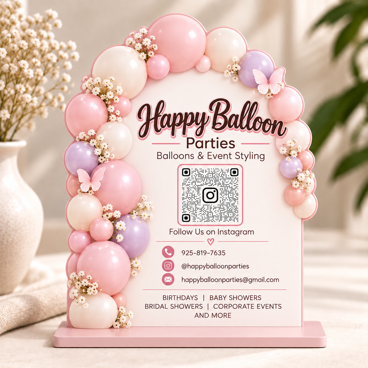 Custom Acrylic Table Stands – Personalized Signs for Events &amp; Businesses