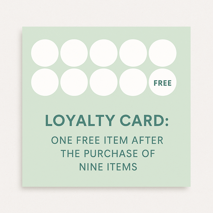 Custom Loyalty Punch Cards | Customer Reward Cards for Small Business