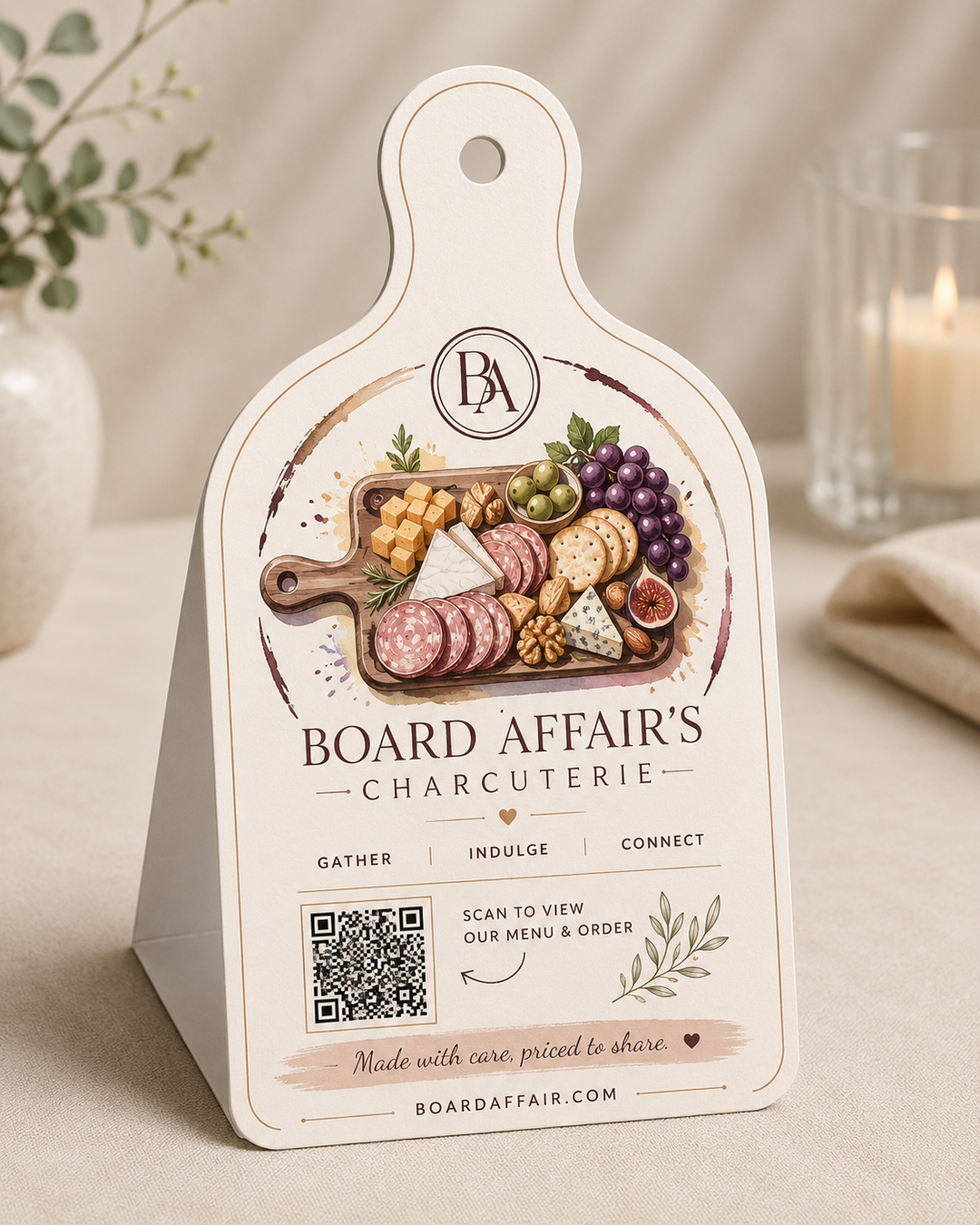 Custom Table Tent Cards | Foldable Display Cards for Restaurants &amp; Events
