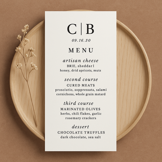 Menu Cards